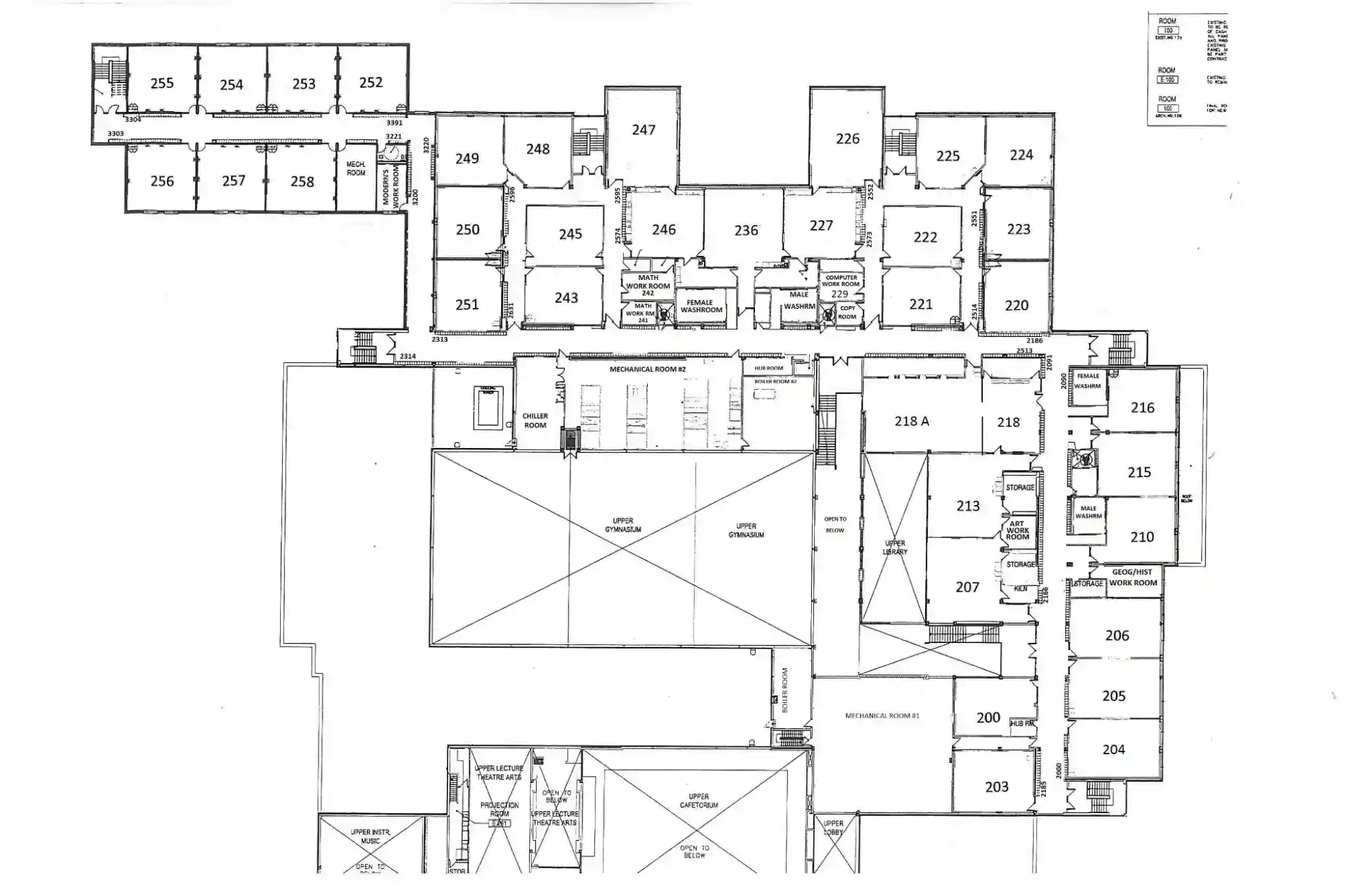 Second floor map